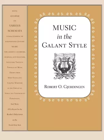 Music in the Galant Style cover