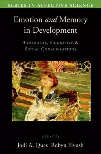 Emotion in Memory and Development cover