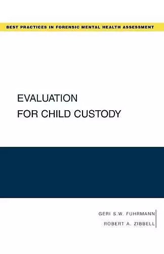 Evaluation for Child Custody cover