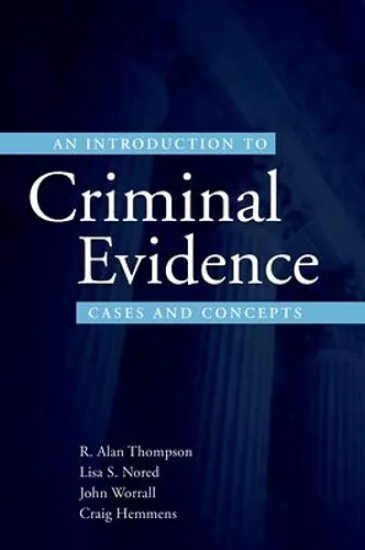 An Introduction to Criminal Evidence cover