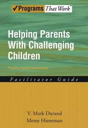 Helping Parents With Challenging Children cover