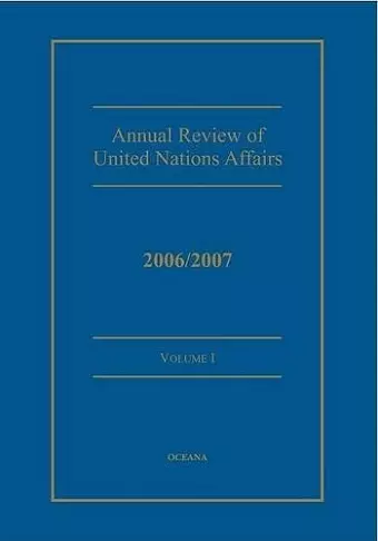 Annual Review of United Nations Affairs cover