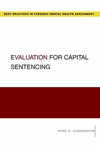 Evaluation for Capital Sentencing cover