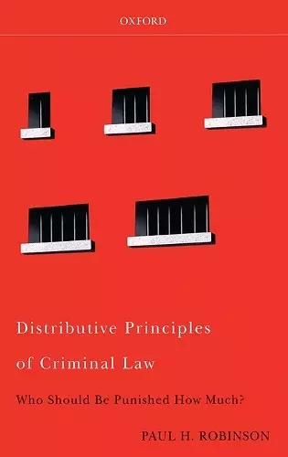 Distributive Principles of Criminal Law cover