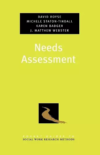 Needs Assessment cover