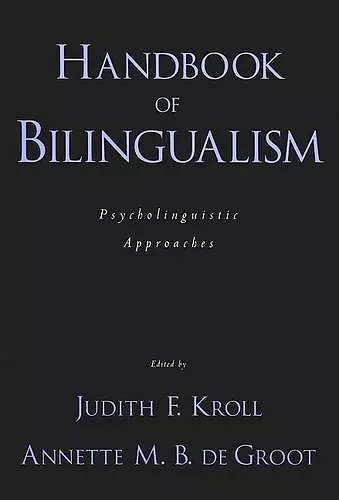 Handbook of Bilingualism cover