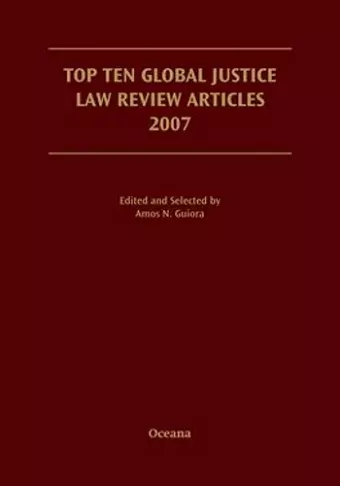 Top Ten Global Justice Law Review Articles 2007 cover