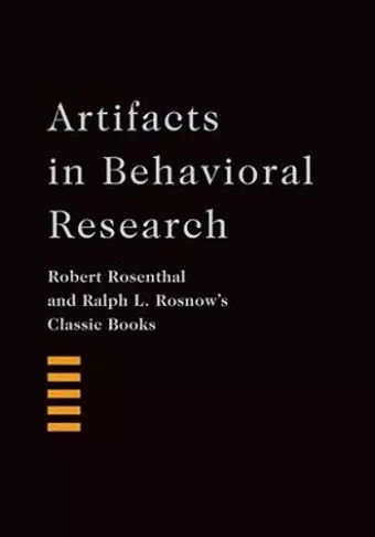 Artifacts in Behavioral Research cover