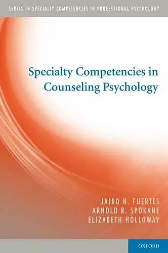 Specialty Competencies in Counseling Psychology cover