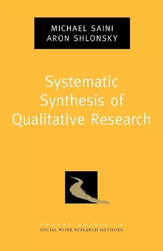 Systematic Synthesis of Qualitative Research cover