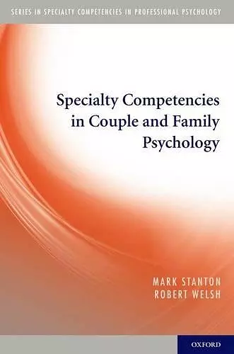 Specialty Competencies in Couple and Family Psychology cover