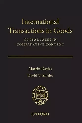 International Transactions in Goods cover