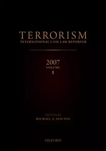 Terrorism International Case Reporter Volume 1: Volume 1 cover