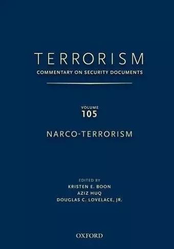 TERRORISM: Commentary on Security DocumentsVolume 105: Narco-Terrorism cover