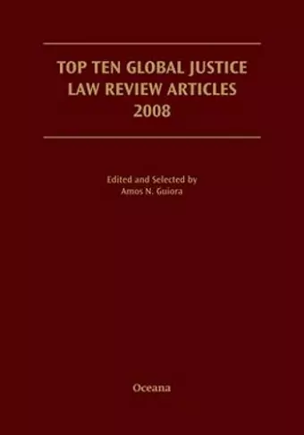 Top Ten Global Justice Law Review Articles 2008 cover