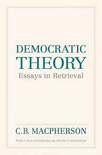 Democratic Theory cover