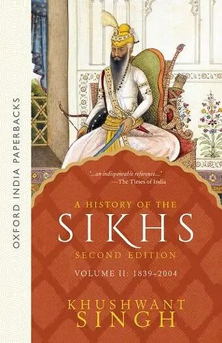 A History of the Sikhs (Second Edition) cover