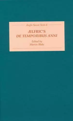 Aelfric's De Temporibus Anni cover