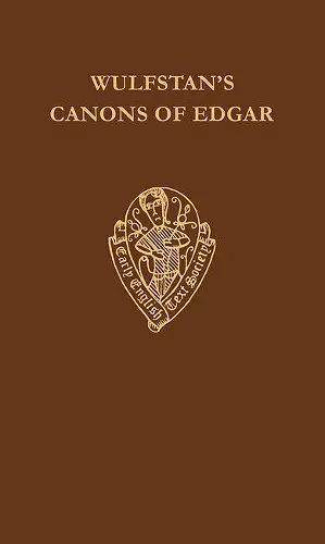 Wulfstan's Canons of Edgar cover