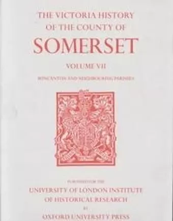 A History of the County of Somerset cover