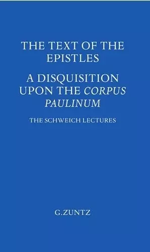 The Text of the Epistles cover