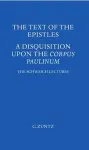 The Text of the Epistles cover