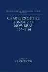 Charters of the Honour of Mowbray 1107-1191 cover