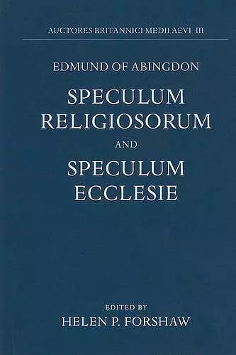 Edmund of Abingdon cover