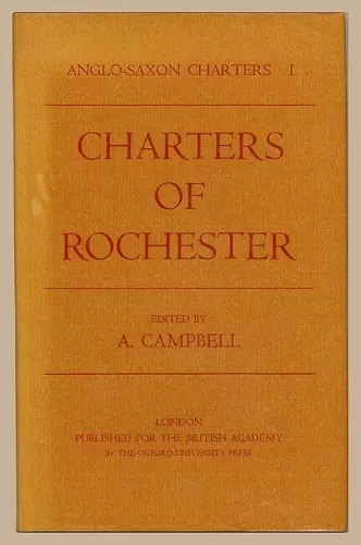 Charters of Rochester cover