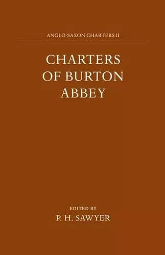 Charters of Burton Abbey cover