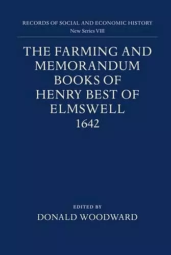 The Farming and Memorandum Books of Henry Best of Elmswell, 1642 cover