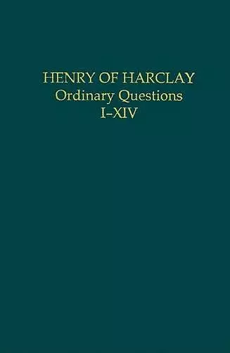 Henry of Harclay cover