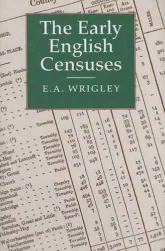 The Early English Censuses cover