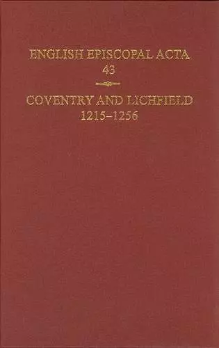 English Episcopal Acta, 43 cover