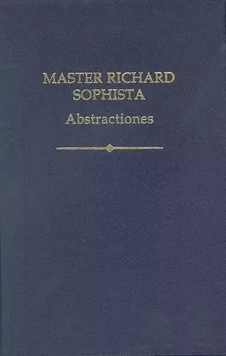 Master Richard Sophista: Abstractiones cover