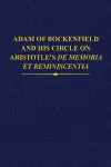 Adam of Bockenfield and his circle on Aristotle's De memoria et reminiscentia cover