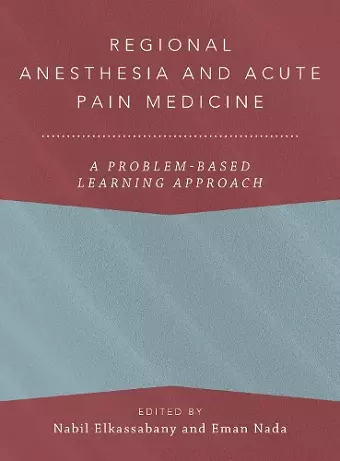 Regional Anesthesia and Acute Pain Medicine cover