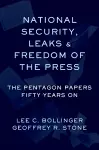 National Security, Leaks and Freedom of the Press cover