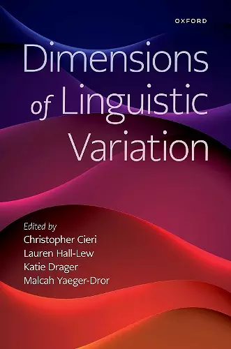 Dimensions of Linguistic Variation cover