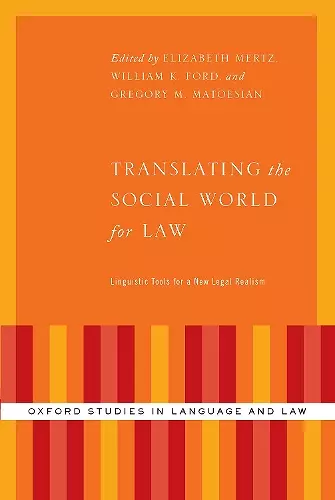 Translating the Social World for Law cover