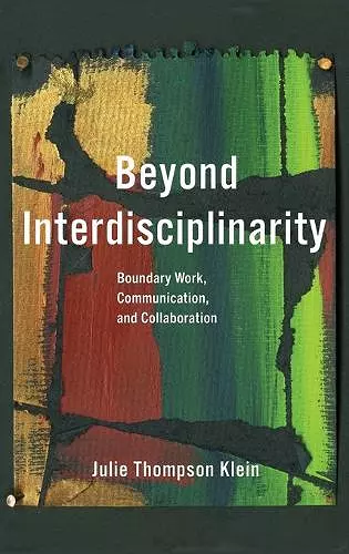 Beyond Interdisciplinarity cover