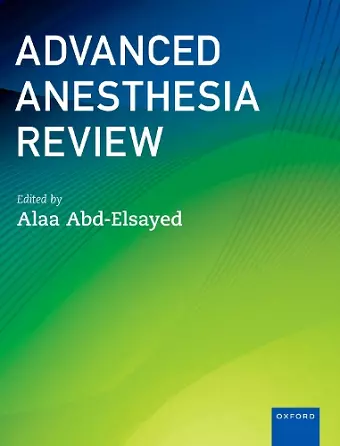 Advanced Anesthesia Review cover