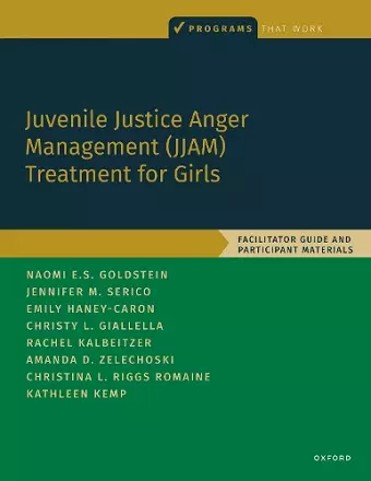 Juvenile Justice Anger Management (JJAM) Treatment for Girls cover