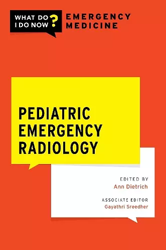 Pediatric Emergency Radiology cover