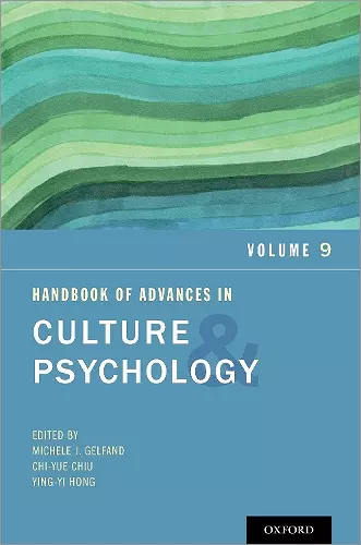 Handbook of Advances in Culture and Psychology cover