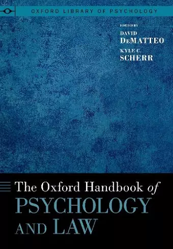 The Oxford Handbook of Psychology and Law cover