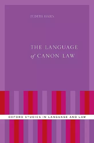 The Language of Canon Law cover