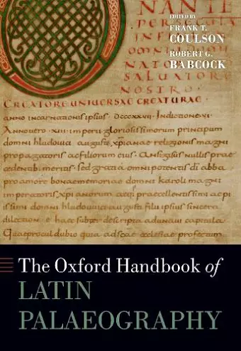 The Oxford Handbook of Latin Palaeography cover