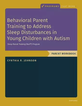 Behavioral Parent Training to Address Sleep Disturbances in Young Children with ASD cover