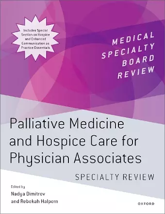 Palliative Medicine and Hospice Care for Physician Associates Specialty Review cover